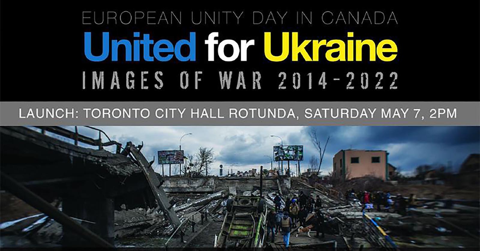 Ukrainian War Photography Exhibition Launching At Toronto City Hall
